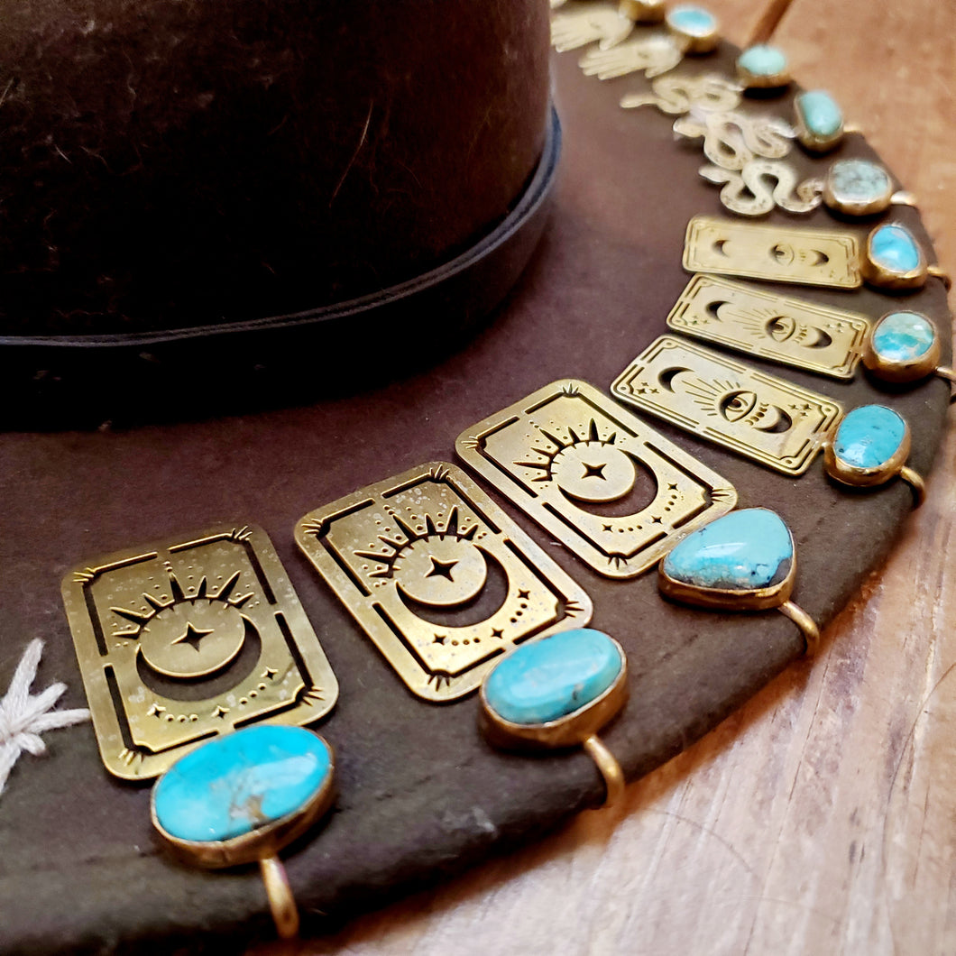 Turquoise Hat Clips
