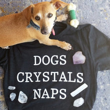 DOGS CRYSTALS NAPS TEE